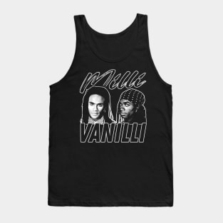 Milli Vanilli - Vintage Look Design Tribute Tank Top